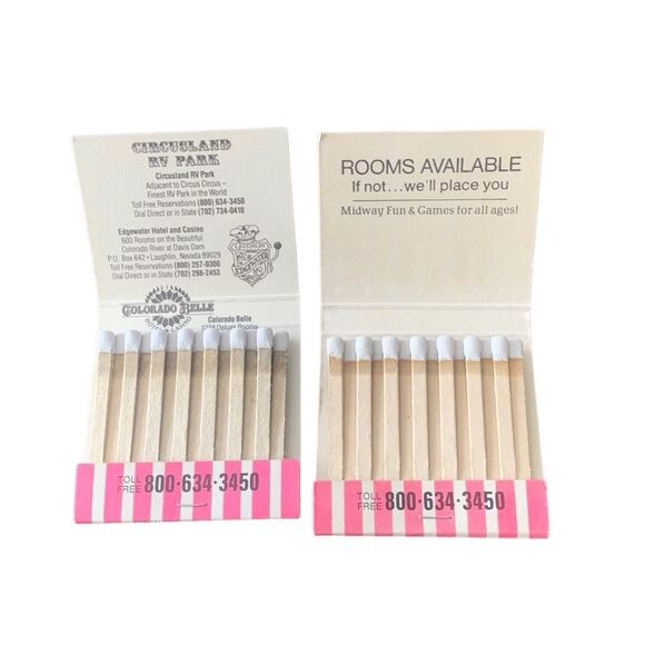 Vintage Matchbook Circus Circus Hotel Vegas/Reno The Perfect Promotional Matchbo - Picture 3 of 5